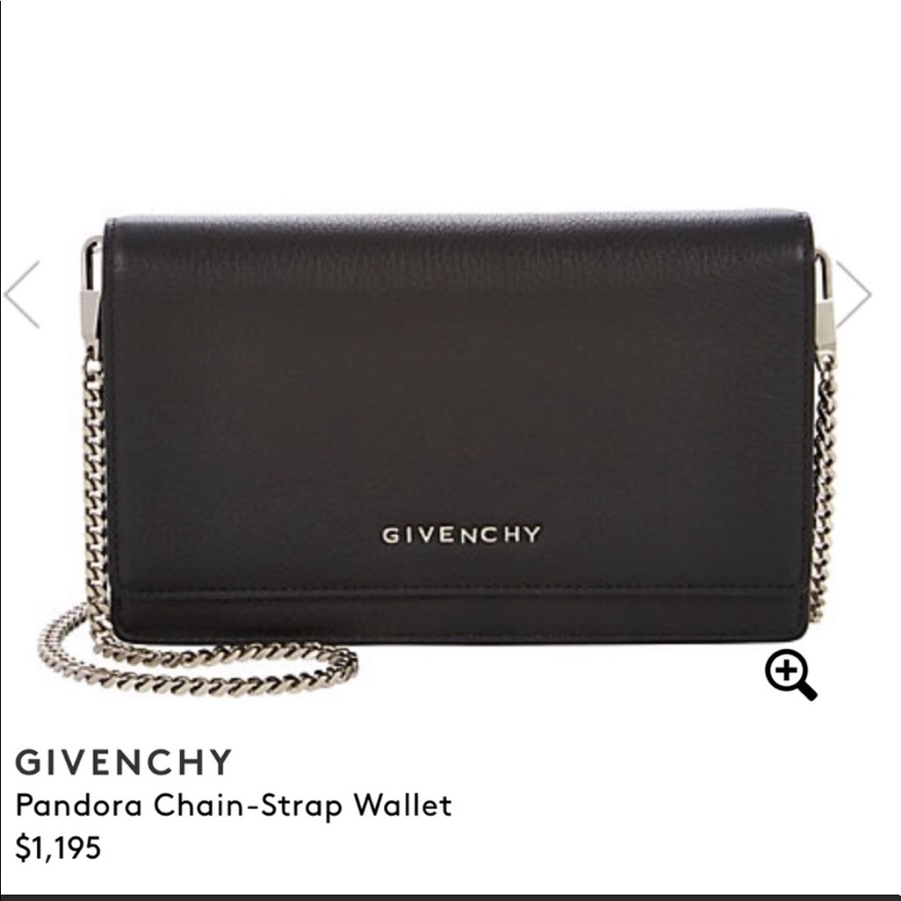 Givenchy pandora chain strap wallet